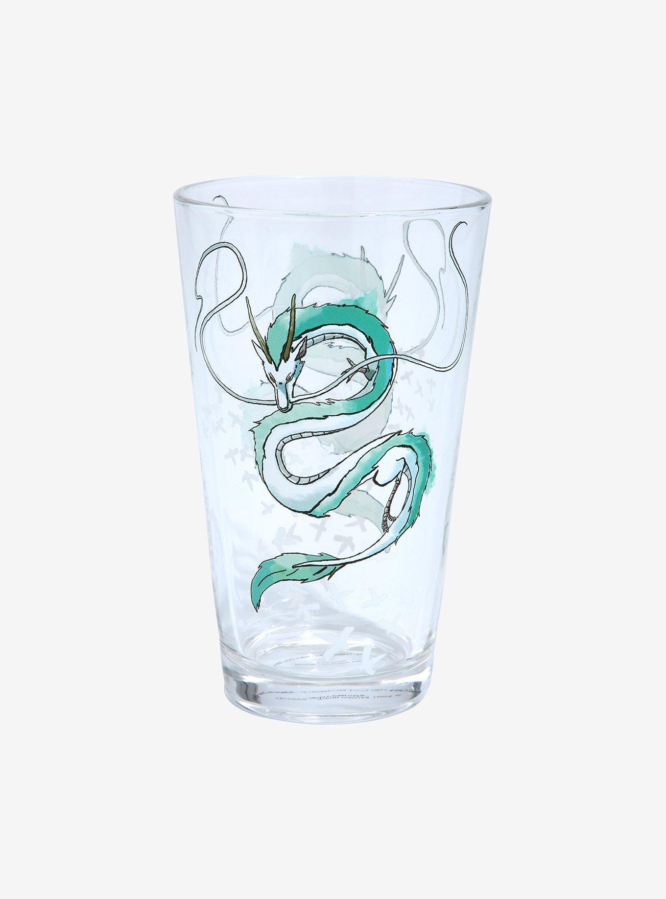 Our Universe Studio Ghibli Spirited Away Haku Watercolor Portrait Pint Glass - BoxLunch Exclusive, , hi-res