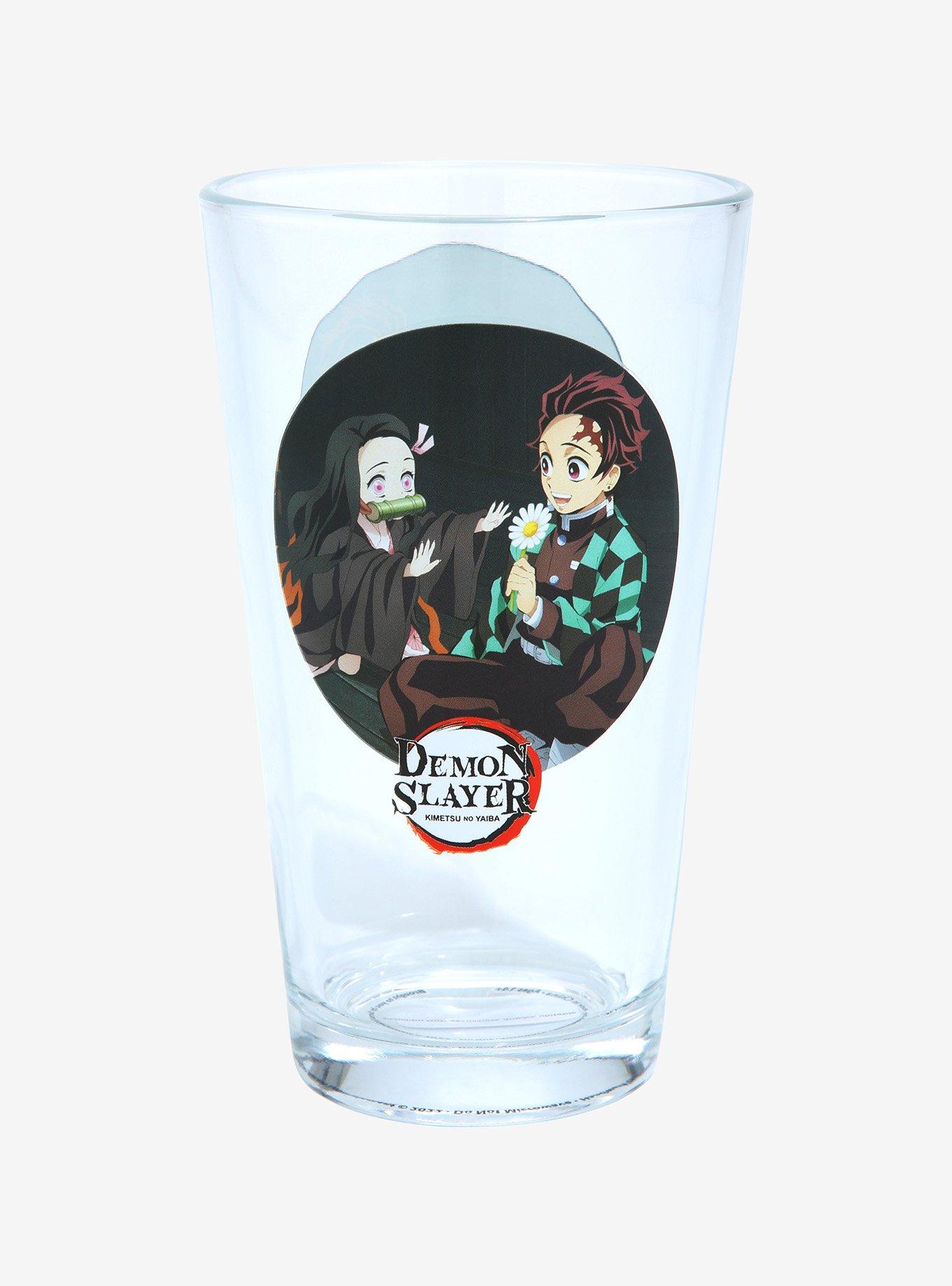 Demon Slayer: Kimetsu no Yaiba Kamado Siblings Circular Portrait Pint Glass, , hi-res