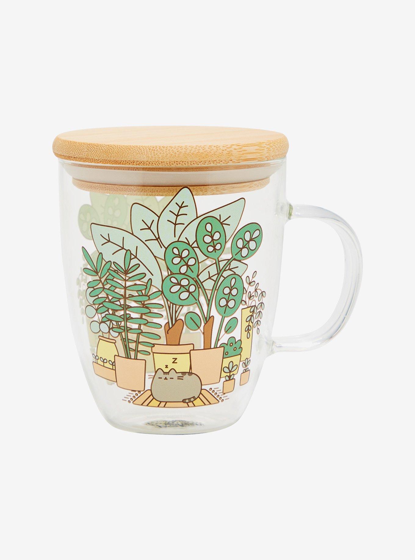 Pusheen Glass store Botanical Mug