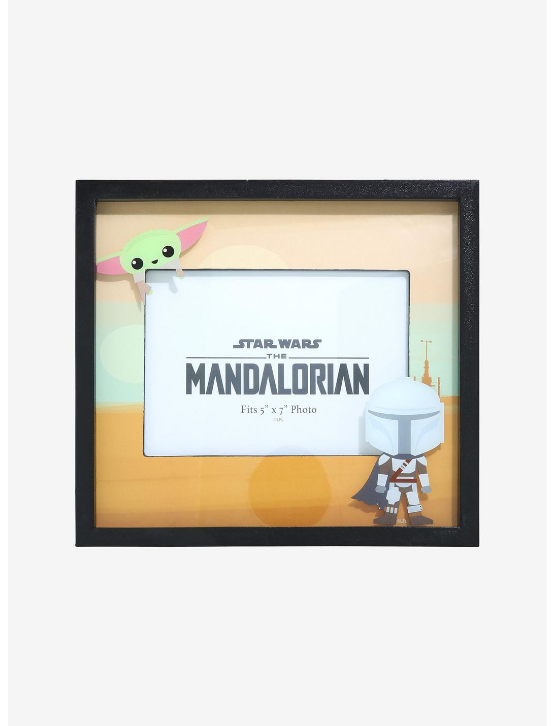 Star Wars The Mandalorian Chibi Mando & The Child Photo Frame - BoxLunch Exclusive, , hi-res