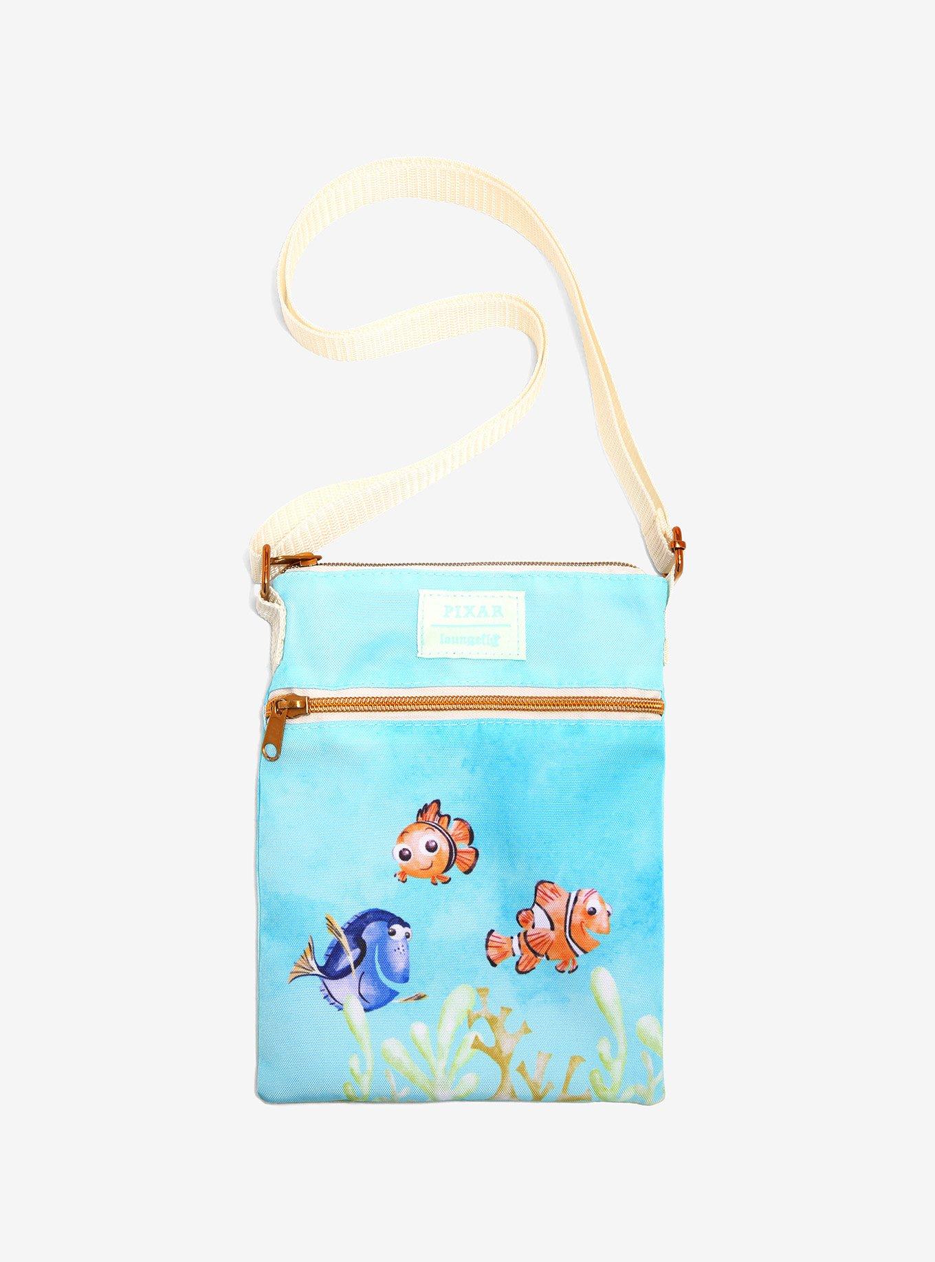 Loungefly Disney Pixar Finding Nemo Watercolor Passport Crossbody Bag, , hi-res