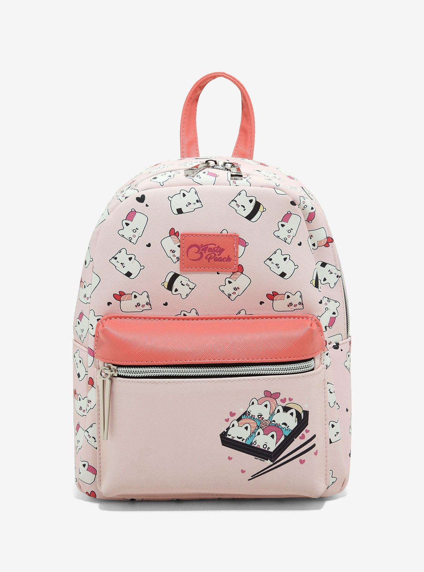 Tasty Peach Sushi Meowchi Mini Backpack, , hi-res