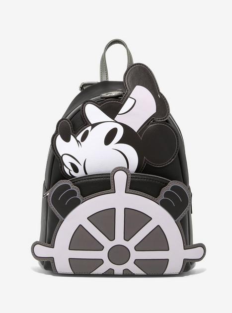 Disney Parks Loungefly Mickey Mouse Light Denim Mini Backpack &  Cardholder - NWT