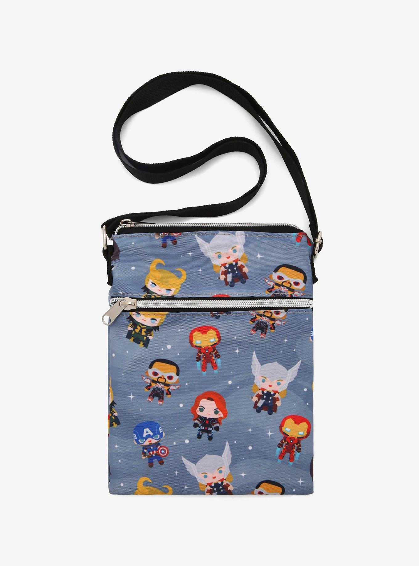Loungefly Marvel Chibi Avengers Passport Crossbody Bag, , hi-res