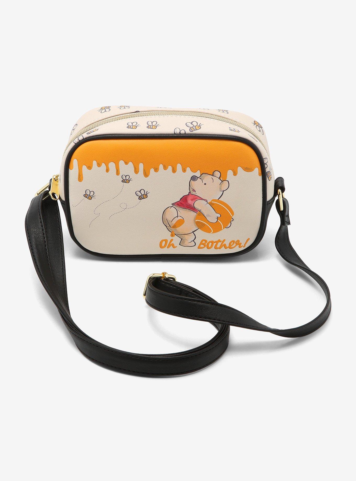 Loungefly Disney Winnie The Pooh Line Drawing Crossbody Bag Purse:  Handbags