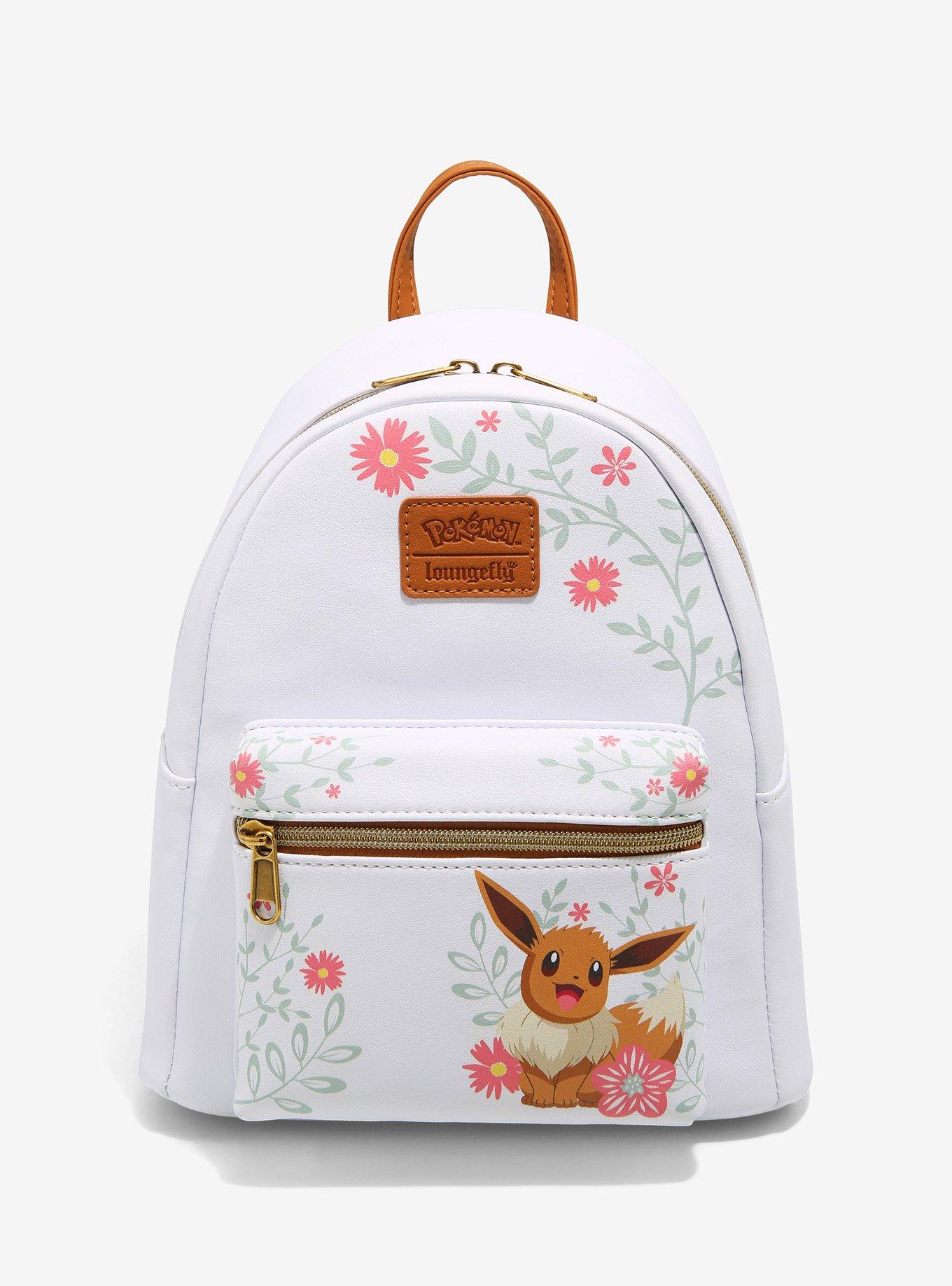 Loungefly Pokemon Pikachu & Eevee Floral Mini Backpack