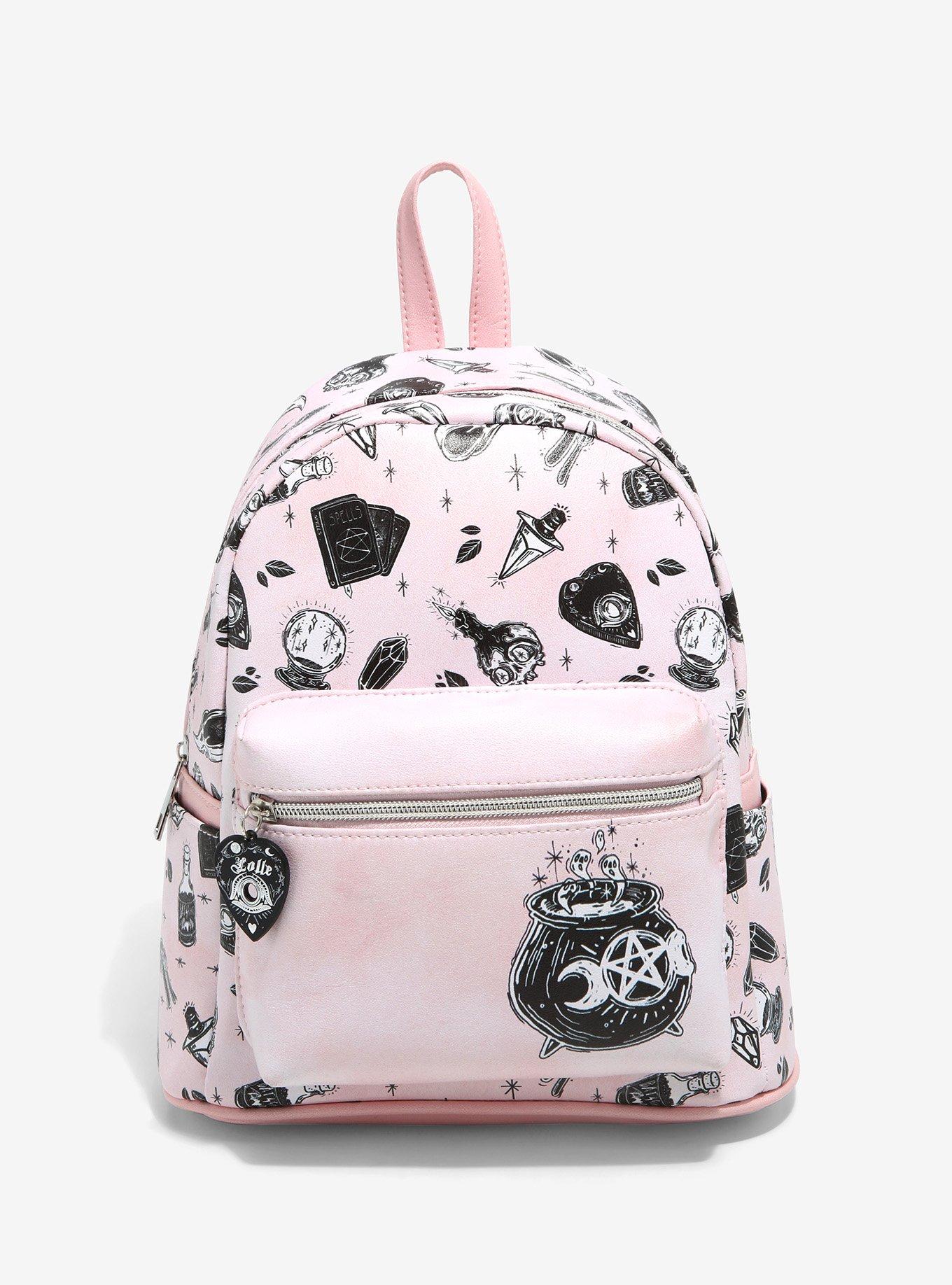 Hey Yoo Girls Backpack School Bag Cute Bookbag Gothic Backpack for Teen  Girls Women (Pink)