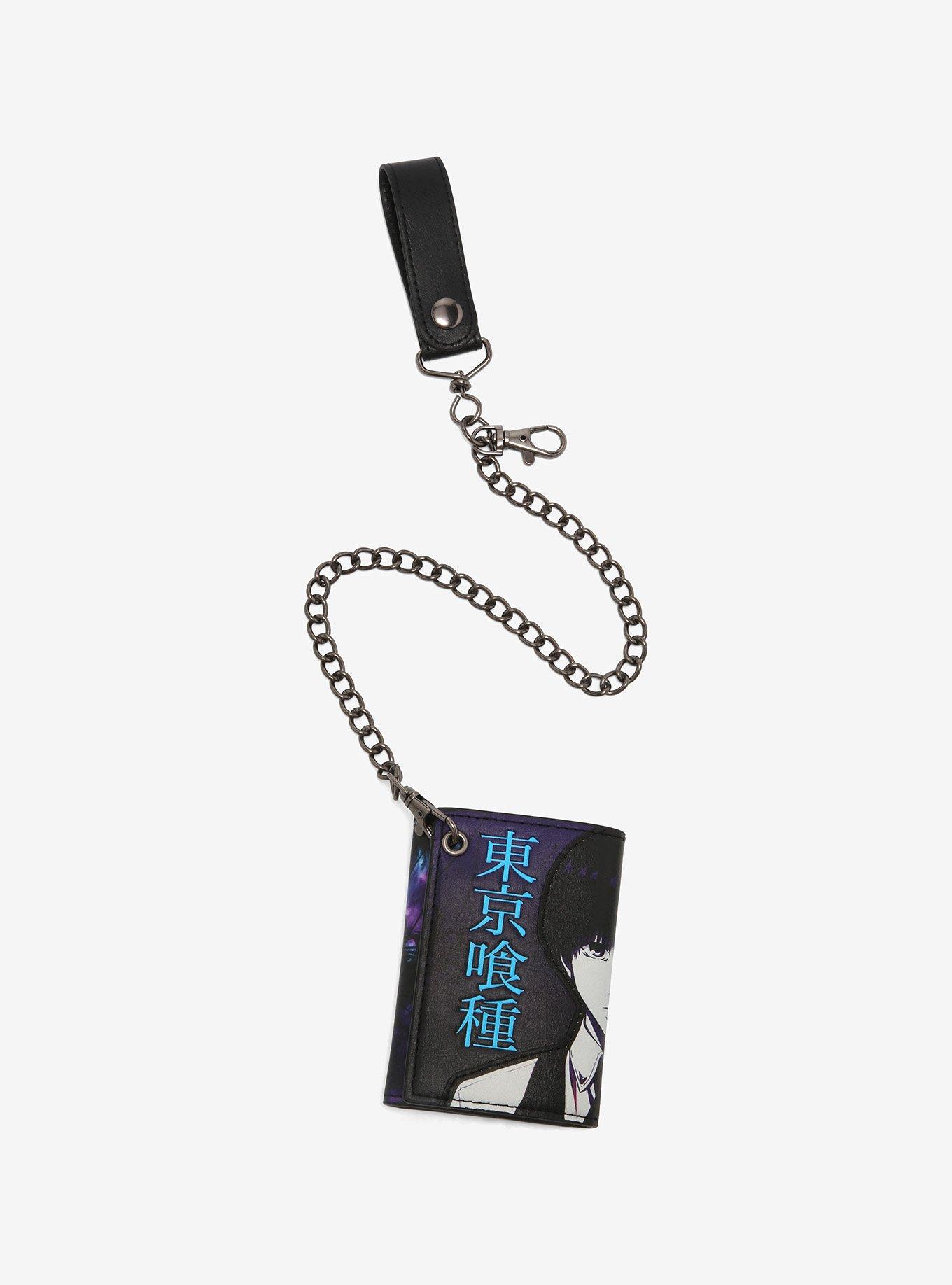 Tokyo Ghoul Ken Kaneki Split Trifold Chain Wallet, , hi-res