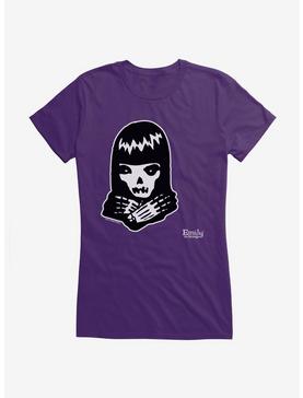 Emily The Strange Skeleton Girls T-Shirt, PURPLE, hi-res
