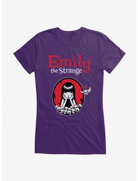 Emily The Strange Portrait Girls T-Shirt, PURPLE, hi-res