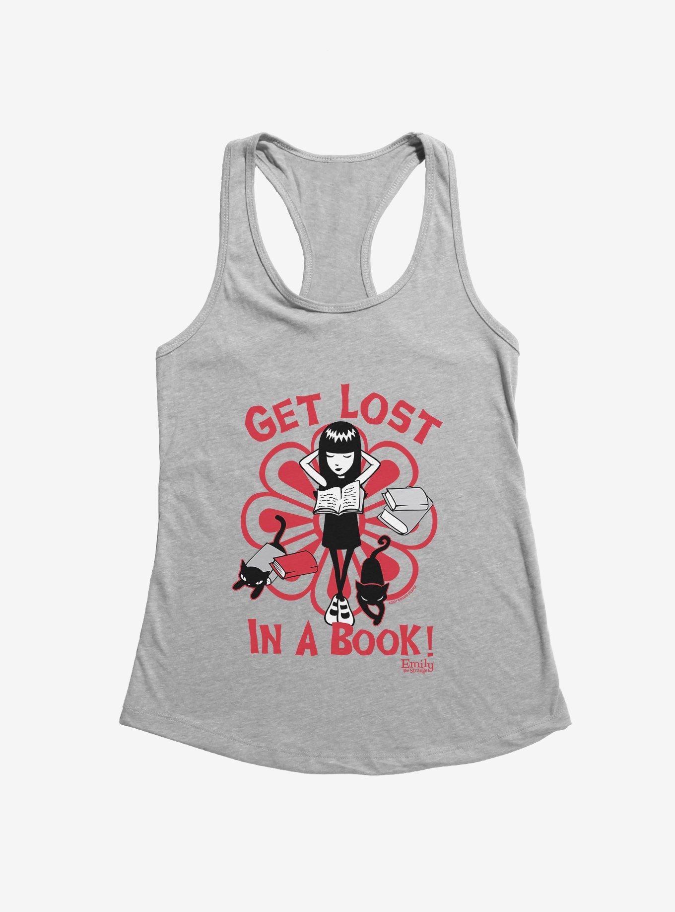 Emily The Strange Get Lost Girls Tank, HEATHER GREY, hi-res