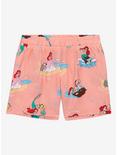 Disney The Little Mermaid Ariel & Friends Scenic Toddler Shorts - BoxLunch Exclusive, LIGHT PINK, hi-res