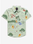 Disney Winnie the Pooh Earth Day Scenic Toddler Woven Button-Up - BoxLunch Exclusive, LIGHT GREEN, hi-res