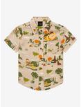 Disney Pixar Up Scenic Earth Day Toddler Woven Button-Up - BoxLunch Exclusive, ASH GRAY, hi-res