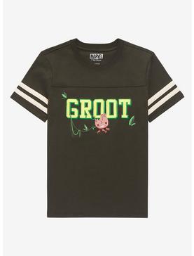 Marvel Guardians of the Galaxy Groot Youth Striped Varsity T-Shirt - BoxLunch Exclusive, , hi-res