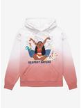 Disney Moana Respect Nature Character Portrait Women’s Dip-Dye Hoodie - BoxLunch Exclusive , PINK, hi-res