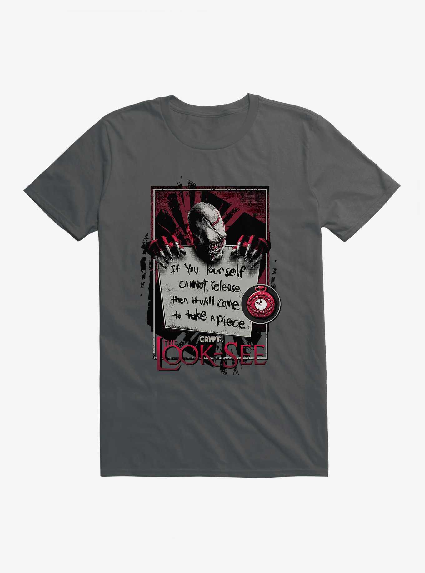 Crypt TV The Look-See Take A Piece T-Shirt, CHARCOAL, hi-res