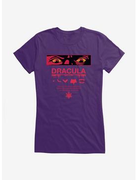 Universal Monsters Dracula Always Watching Girls T-Shirt, PURPLE, hi-res