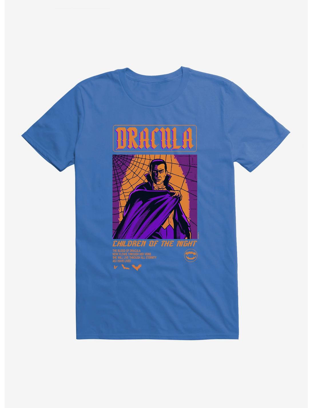 Universal Monsters Dracula Through The Veins T-Shirt, ROYAL BLUE, hi-res