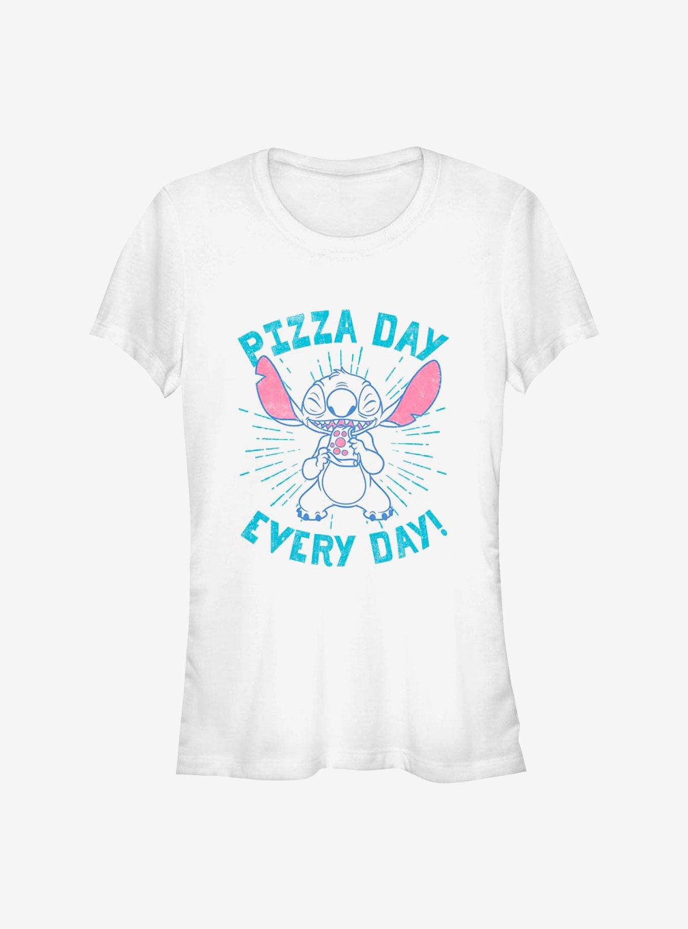 Disney Lilo & Stitch Pizza Day Every Girls T-Shirt