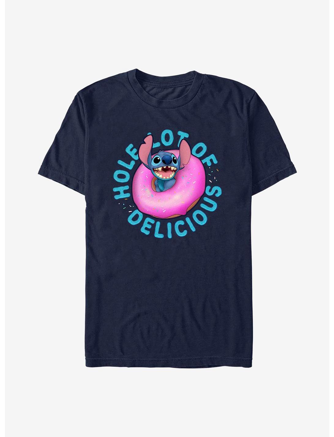 Disney Lilo & Stitch Hole Lot Of Delicious T-Shirt, NAVY, hi-res