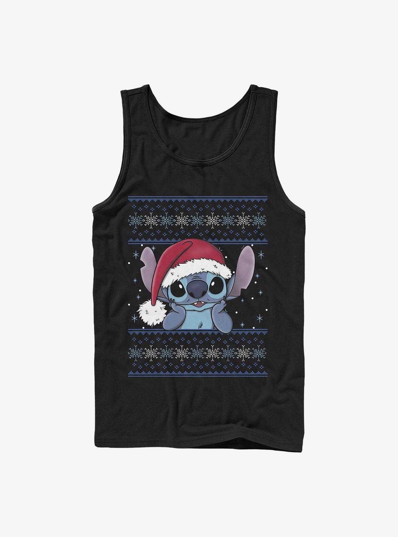 Disney Lilo & Stitch Holiday Stitch Wearing Santa Hat Tank
