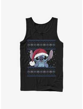 Disney Lilo & Stitch Holiday Stitch Wearing Santa Hat Tank, , hi-res