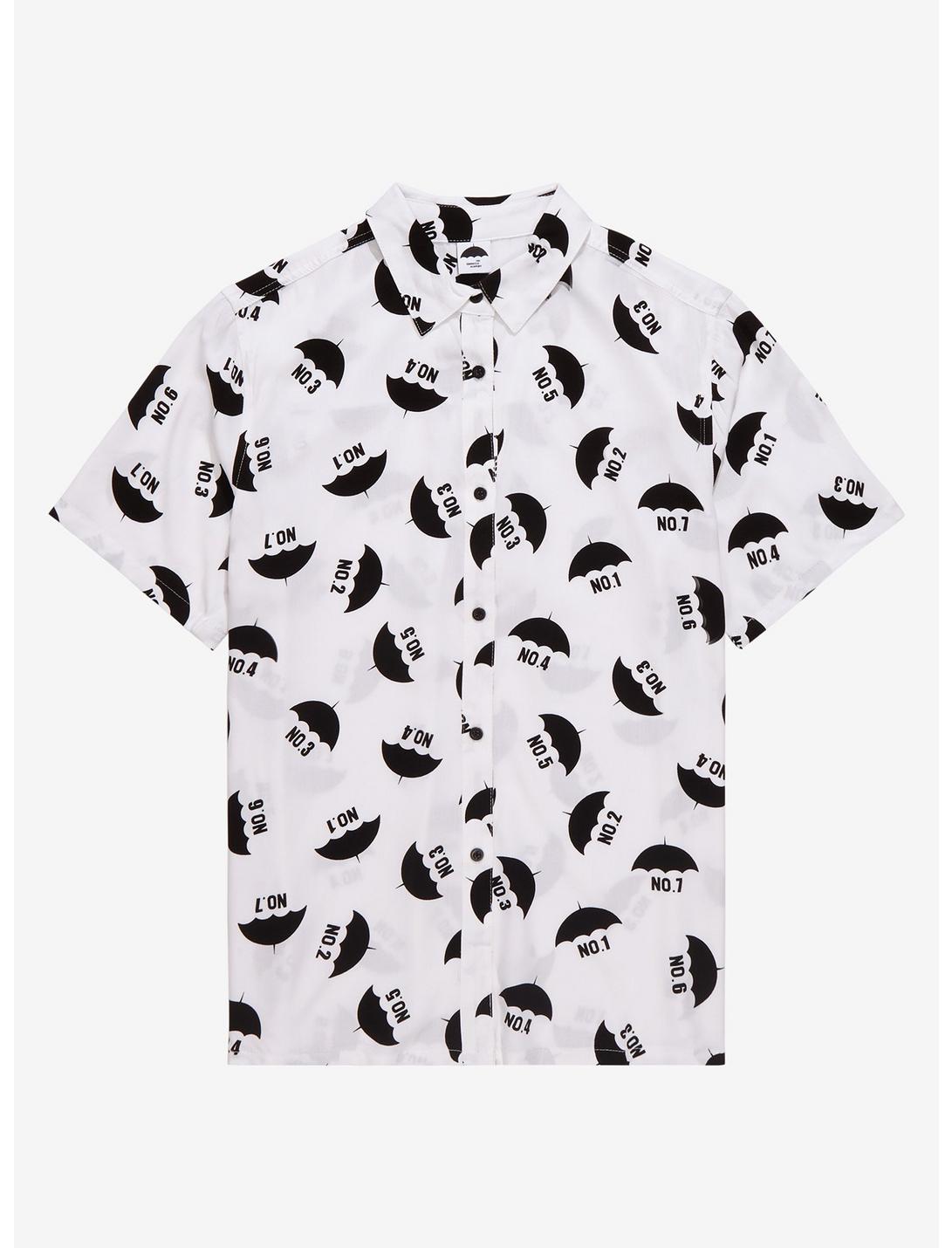 The Umbrella Academy Numbers Woven Button-Up, MULTI, hi-res