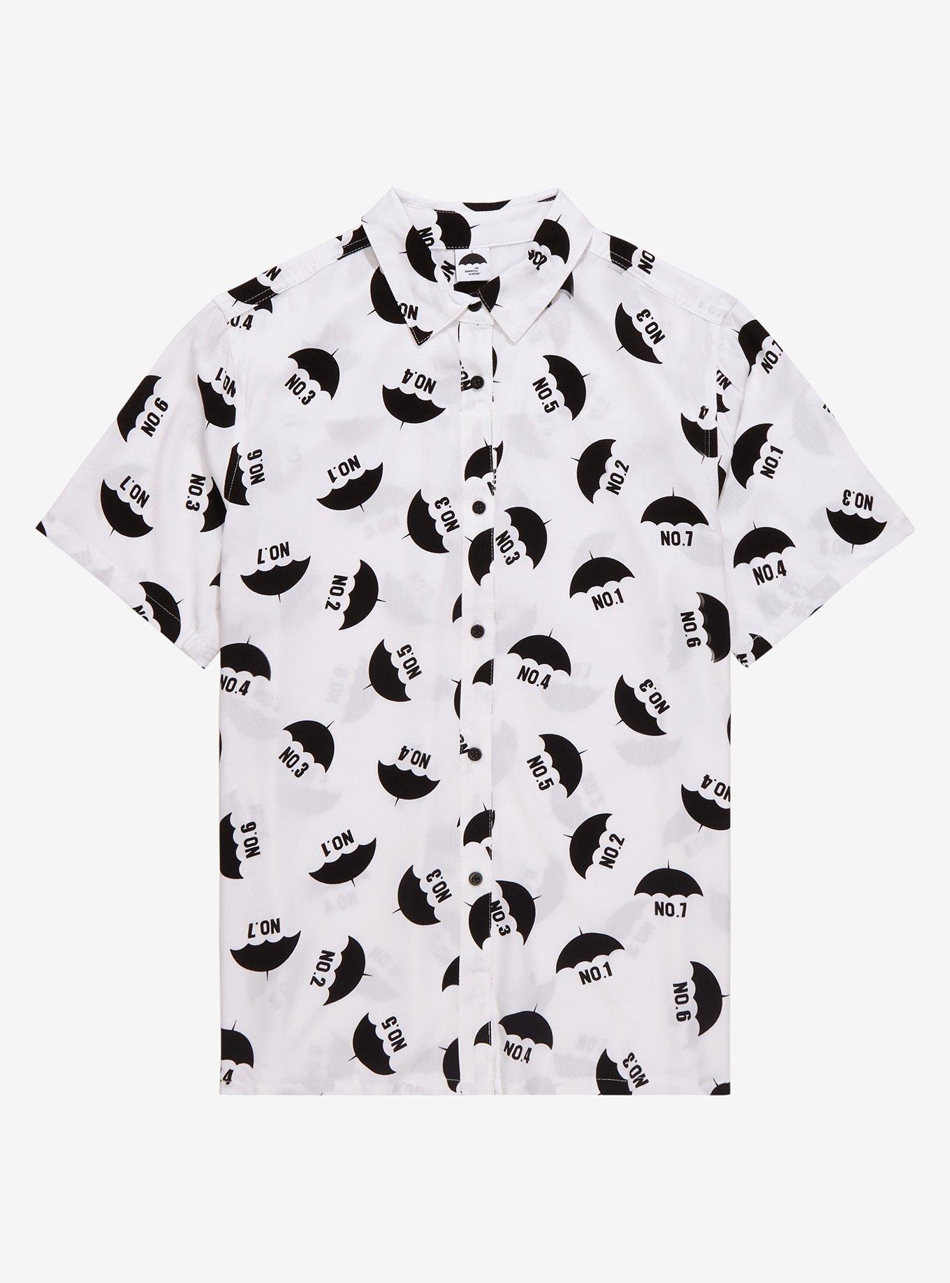 The Umbrella Academy Numbers Woven Button-Up, MULTI, hi-res