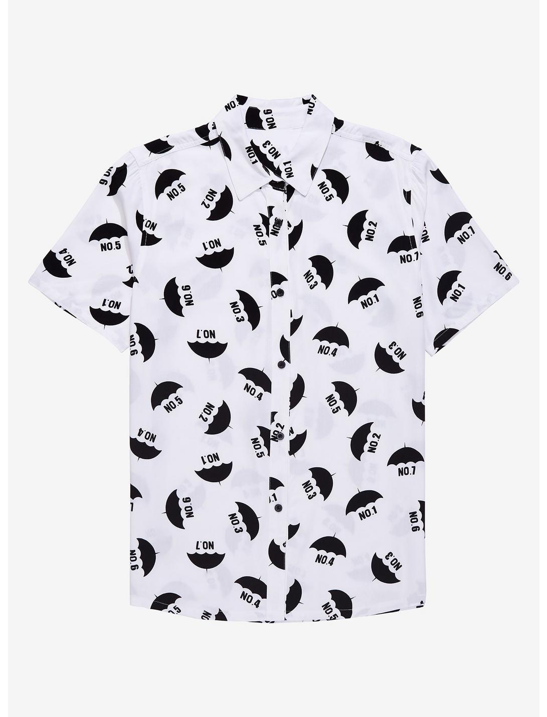 The Umbrella Academy Numbers Woven Button-Up Plus Size, MULTI, hi-res