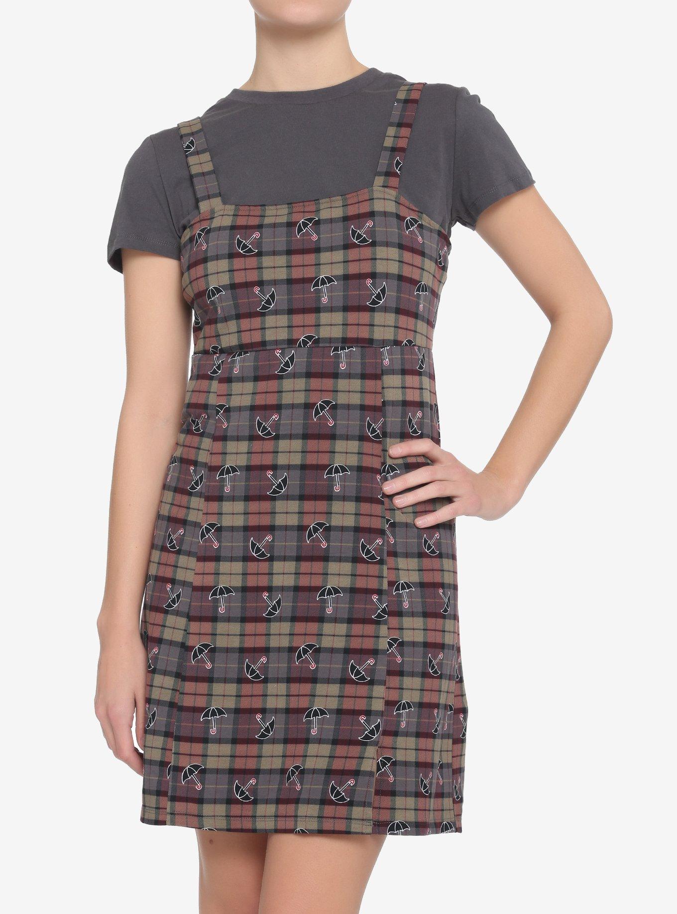 The Umbrella Academy Plaid Twofer Dress, MULTI, hi-res