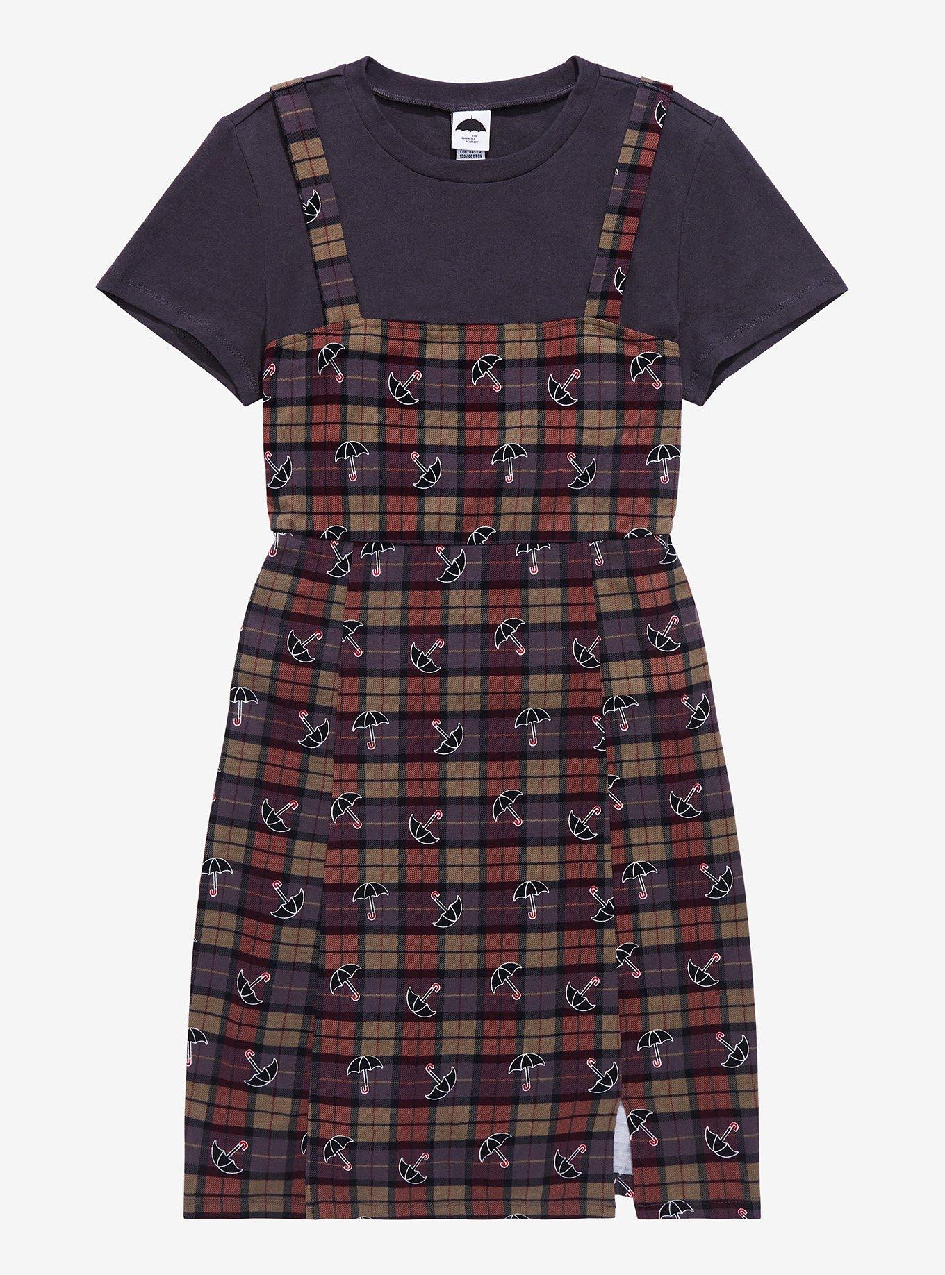 The Umbrella Academy Plaid Twofer Dress Plus Size, , hi-res