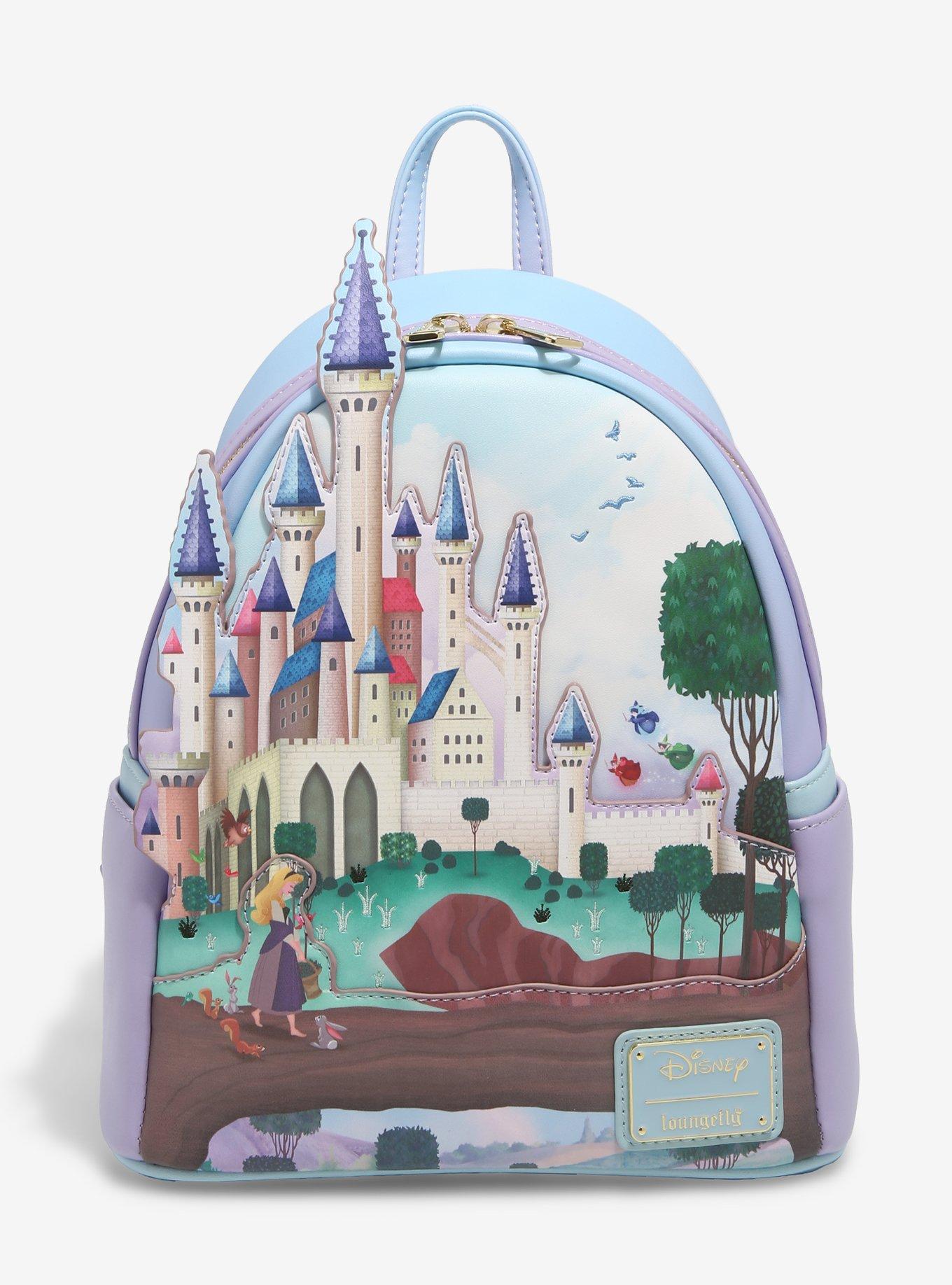 Loungefly Disney Sleeping Beauty Floral Fairy Godmothers Mini Backpack