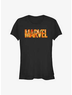 Marvel Logo Pumpkin Logo Girls T-Shirt, , hi-res