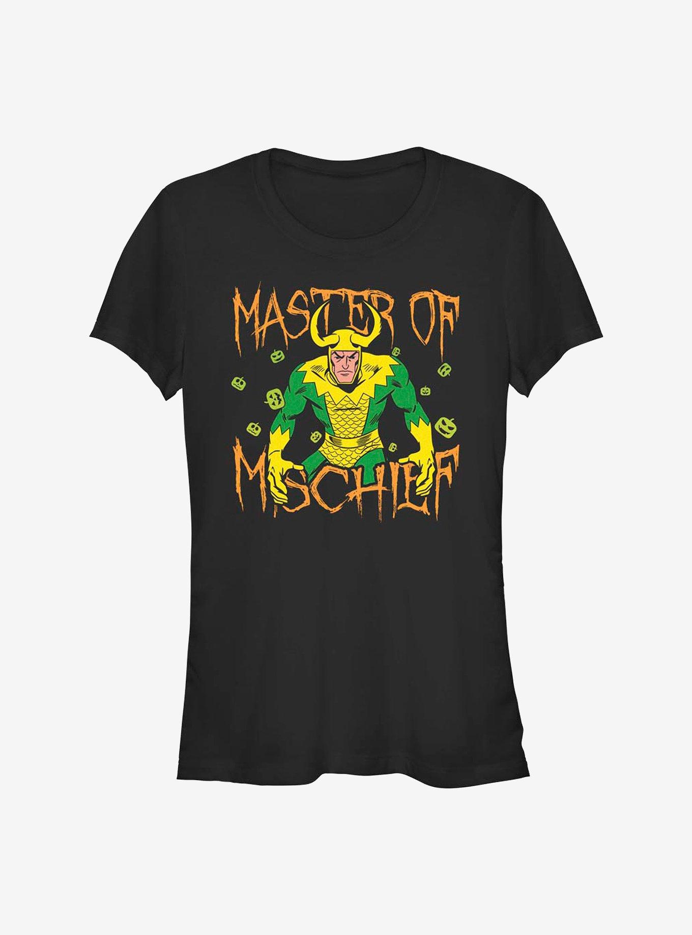 Marvel Loki Mischief Glow Girls T-Shirt, BLACK, hi-res