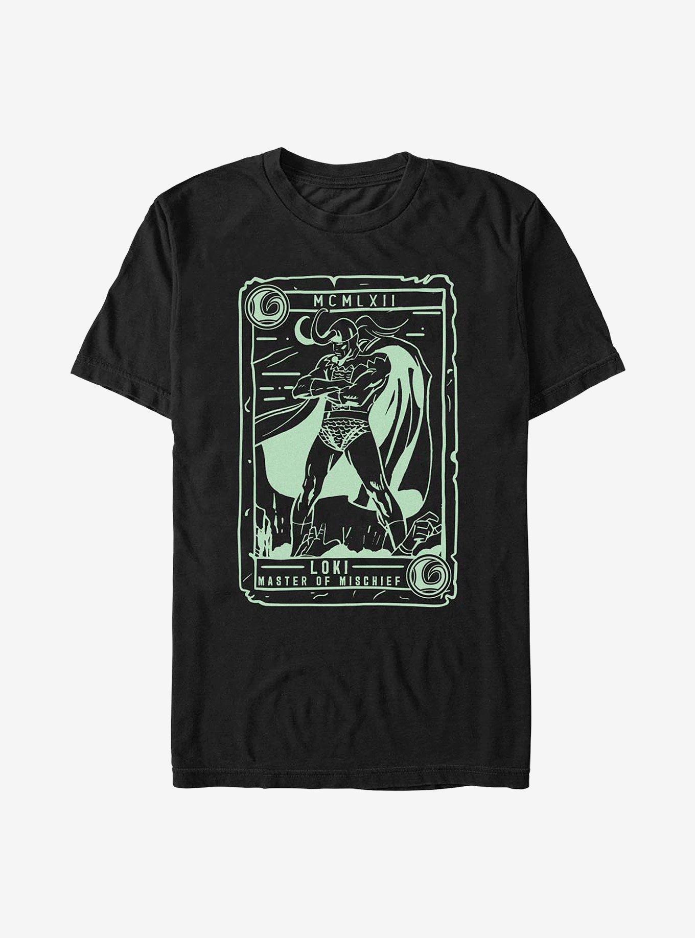 Marvel Loki Collector Card T-Shirt, BLACK, hi-res