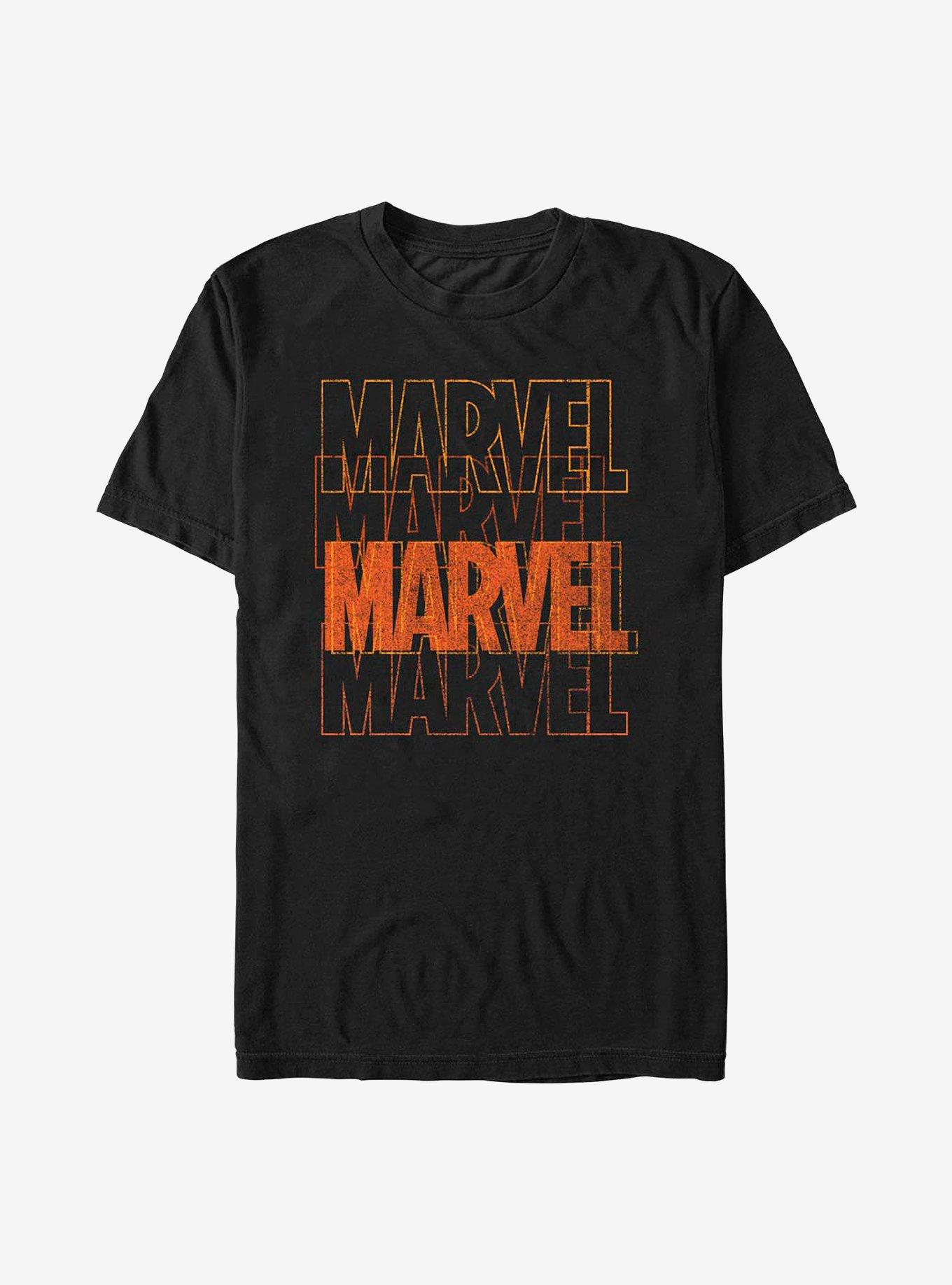 Marvel Halloween Color Logo Stack T-Shirt, , hi-res