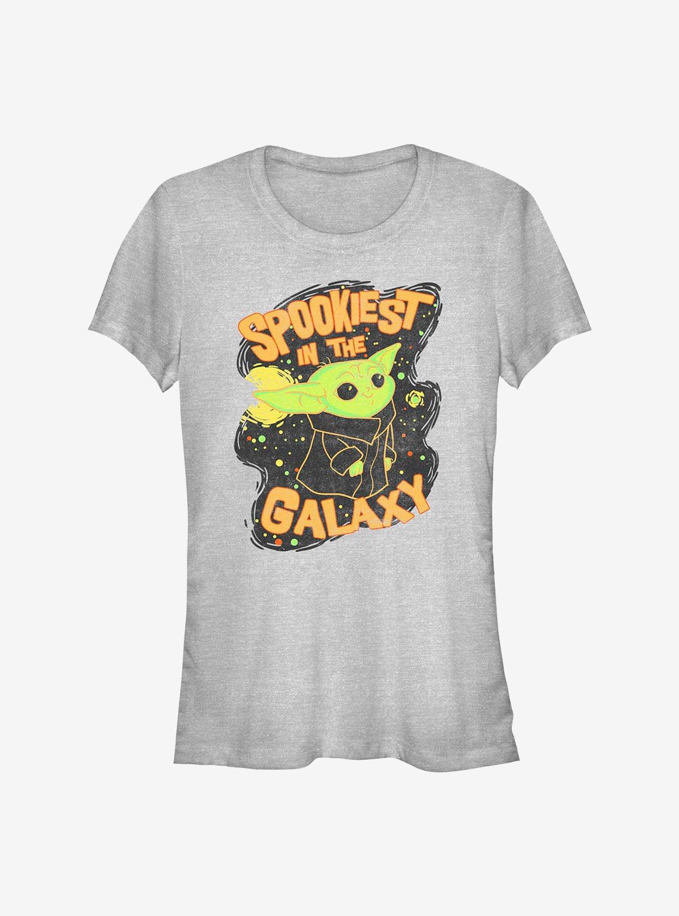 Star Wars The Mandalorian The Child Spookiest In The Galaxy Girls T-Shirt, ATH HTR, hi-res