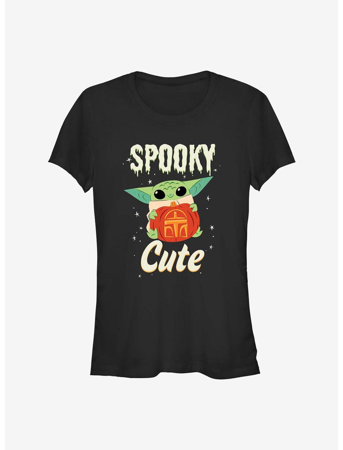 Star Wars The Mandalorian The Child Spooky Cute Girls T-Shirt, BLACK, hi-res