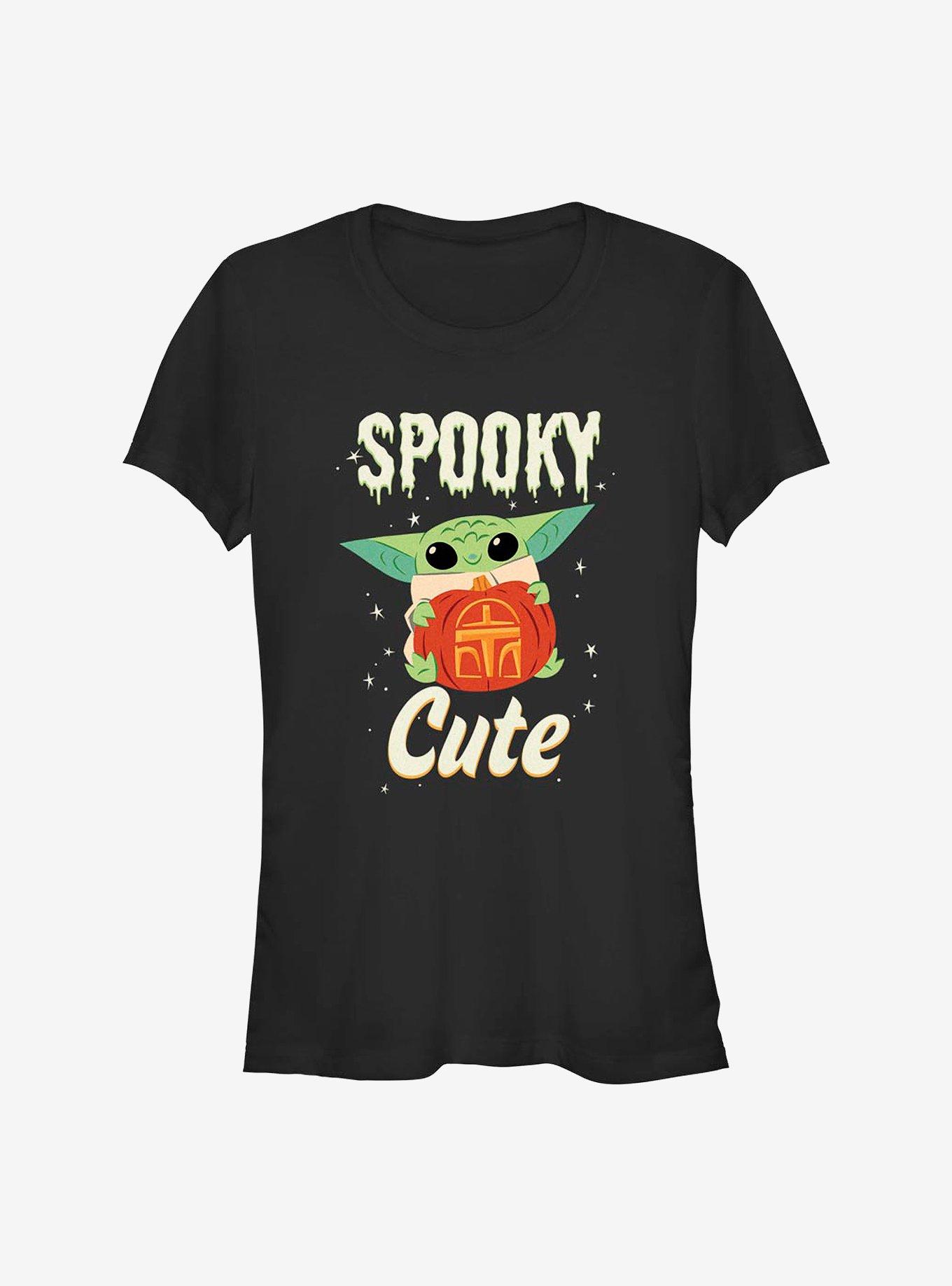 Star Wars The Mandalorian The Child Spooky Cute Girls T-Shirt, BLACK, hi-res
