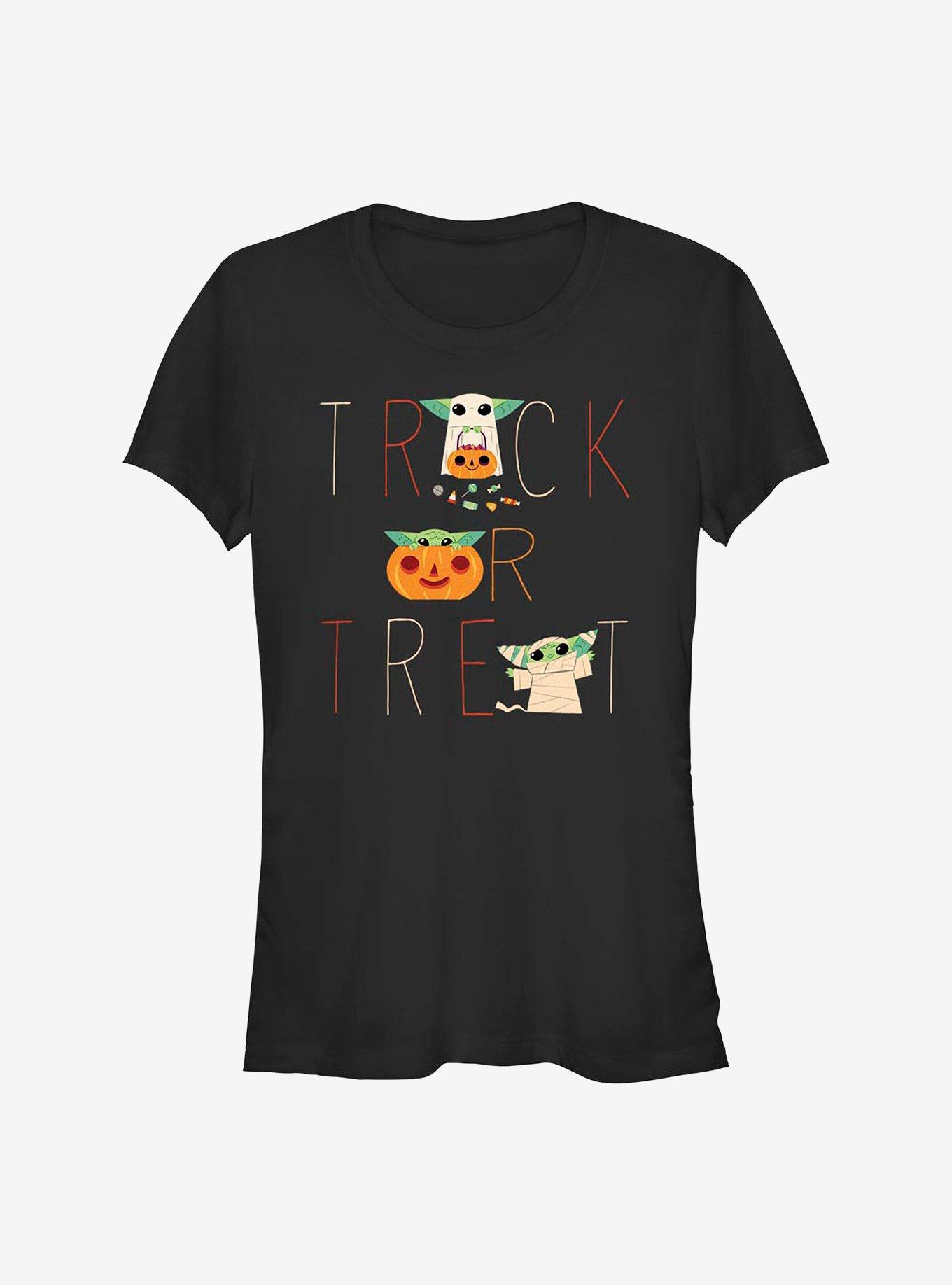 Star Wars The Mandalorian Trick The Child Treat Girls T-Shirt, BLACK, hi-res