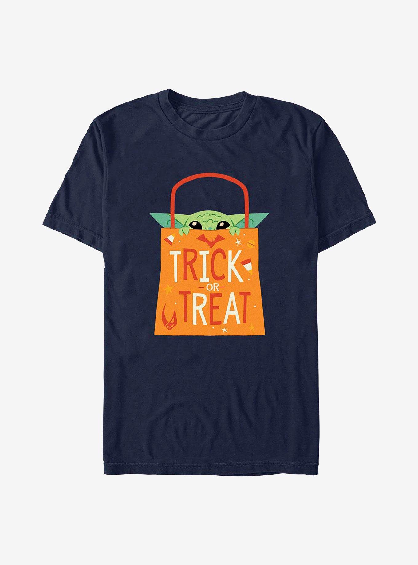 Star Wars The Mandalorian The Child Trick Or Treat T-Shirt, NAVY, hi-res