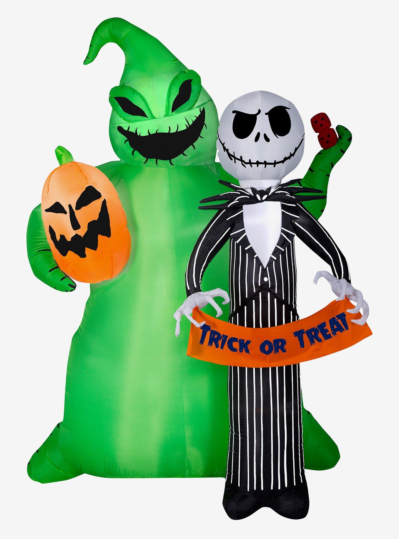 The Nightmare Before Christmas Jack and Oogie Boogie Inflatable D&eacute;cor, , hi-res