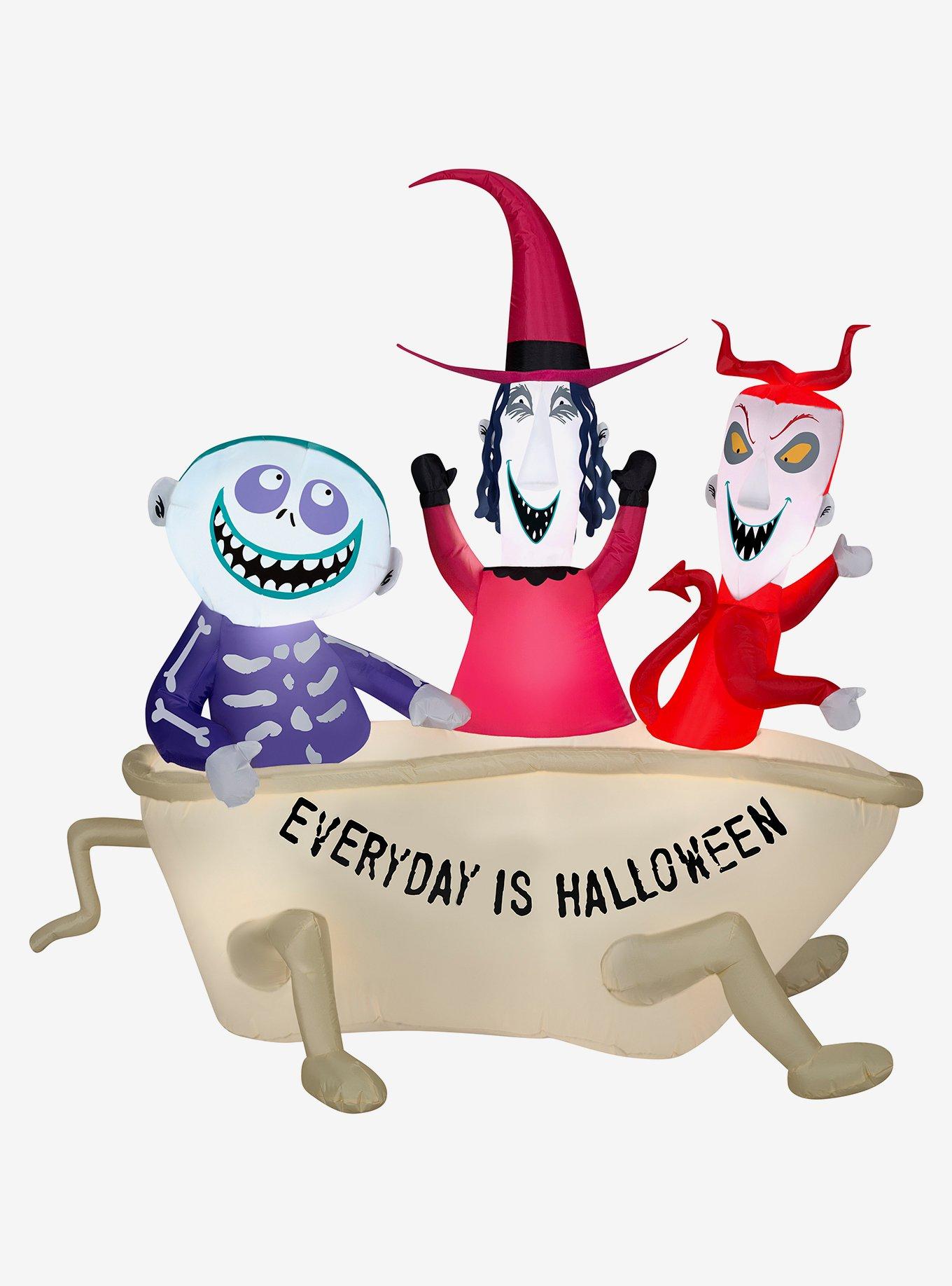 The Nightmare Before Christmas Lock Shock and Barrel Tub Airblown, , hi-res