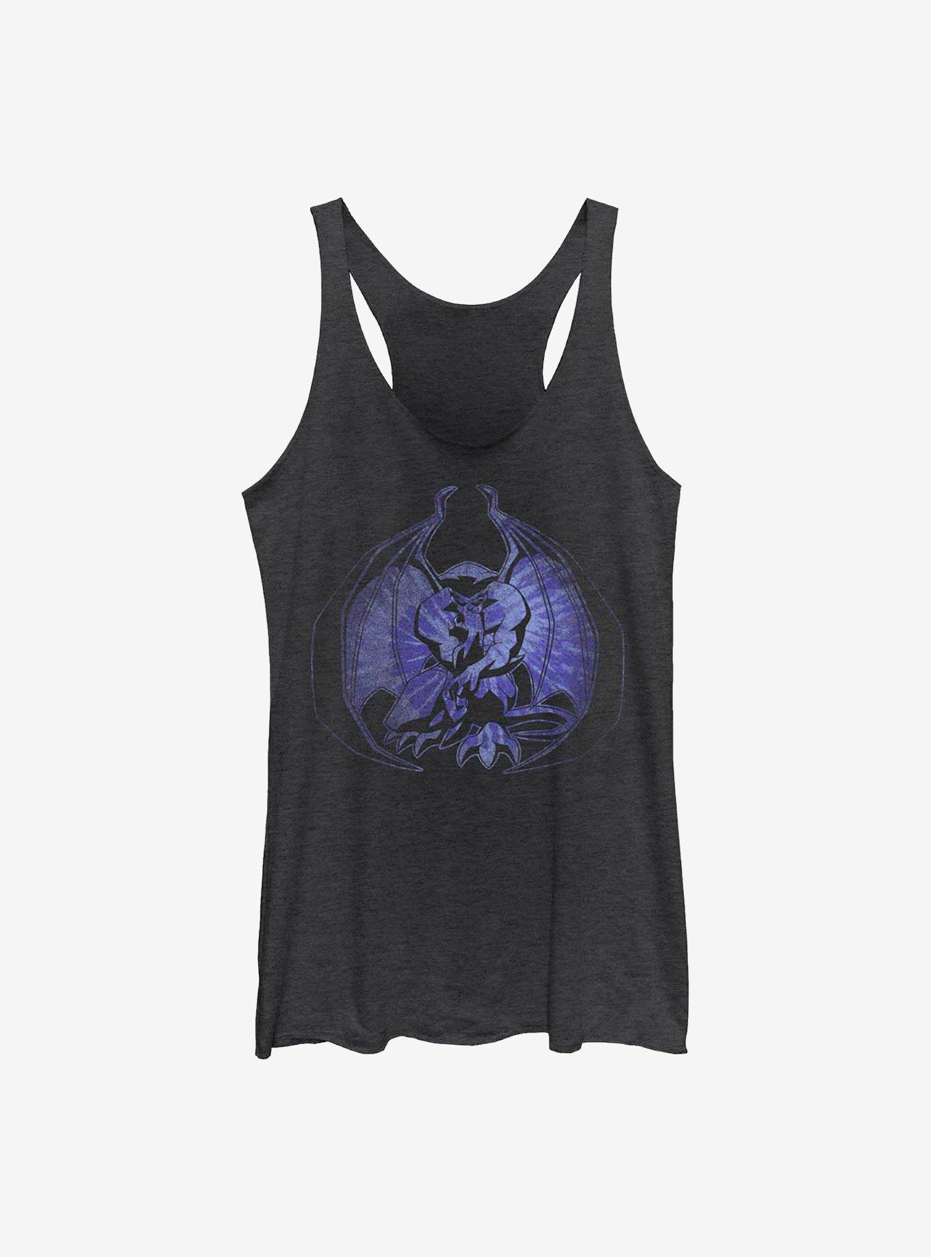 Disney Gargoyles Goliath Tie Dye Fill Girls Tank, BLK HTR, hi-res