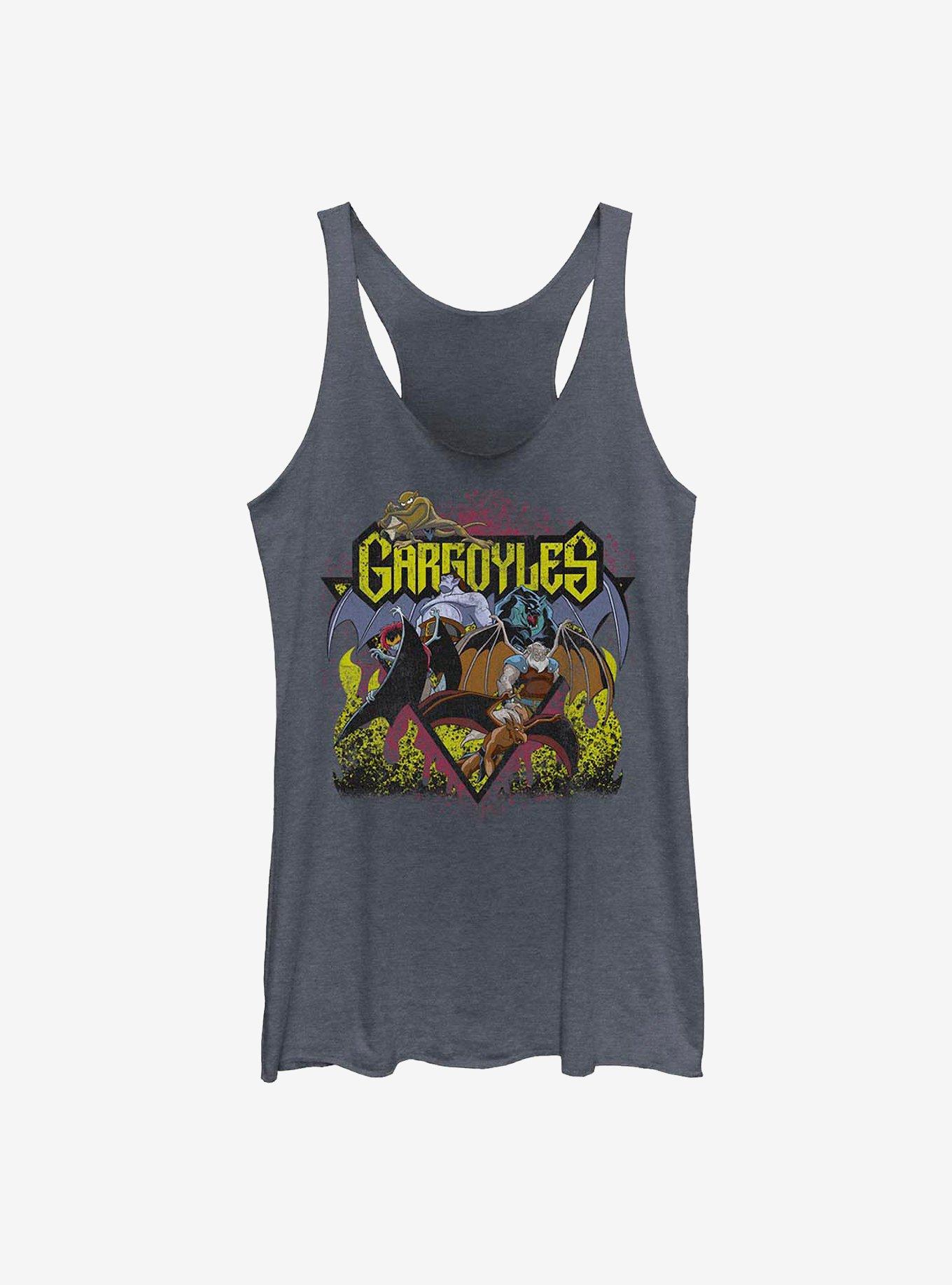 Disney Gargoyles Retro Rock Girls Tank, NAVY HTR, hi-res