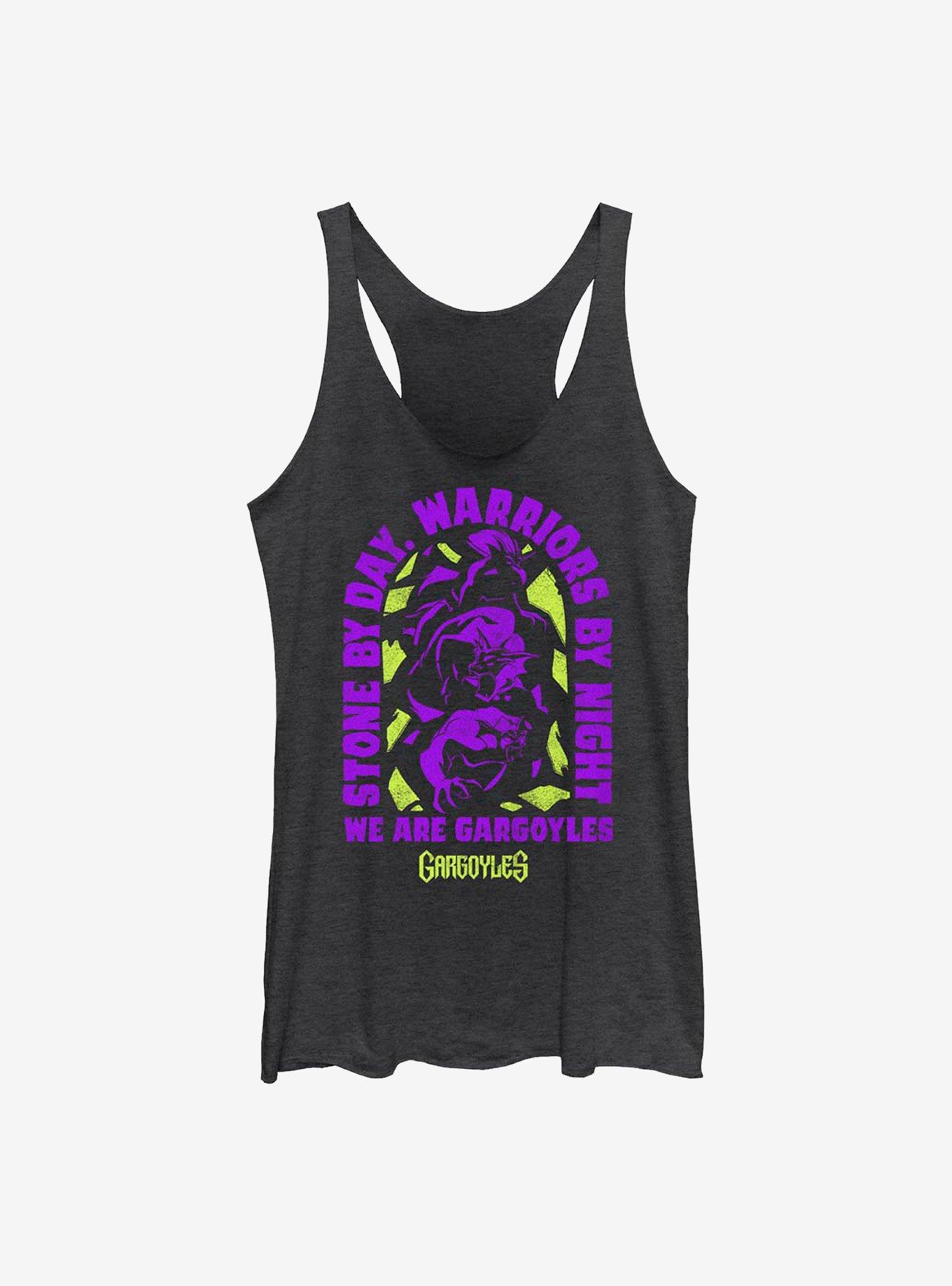Disney Gargoyles Stone By Day Girls Tank, BLK HTR, hi-res