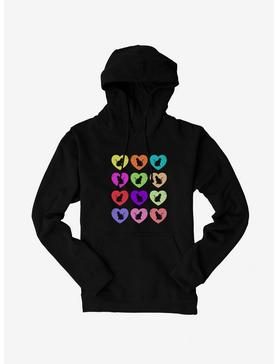iCreate Colorful Cats Love Hearts Hoodie, , hi-res