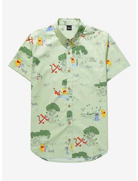 Disney Winnie the Pooh Earth Day Scenic Woven Button-Up - BoxLunch Exclusive, , hi-res