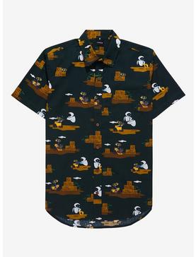 Disney Pixar WALL-E Scenic Earth Day Woven Button-Up - BoxLunch Exclusive, , hi-res